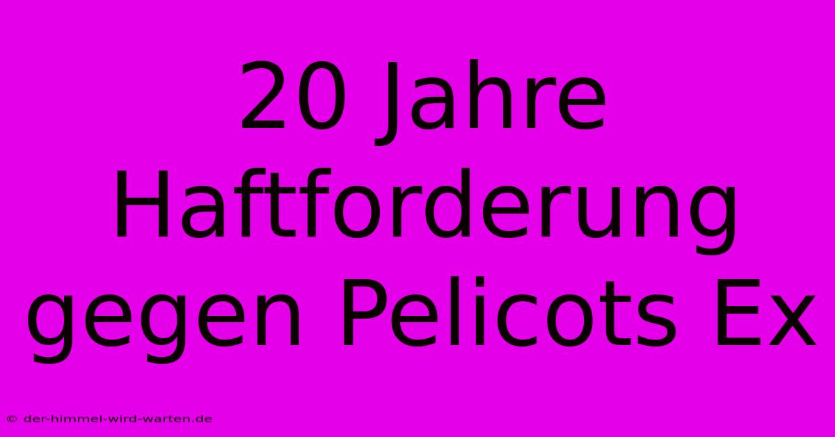 20 Jahre Haftforderung Gegen Pelicots Ex