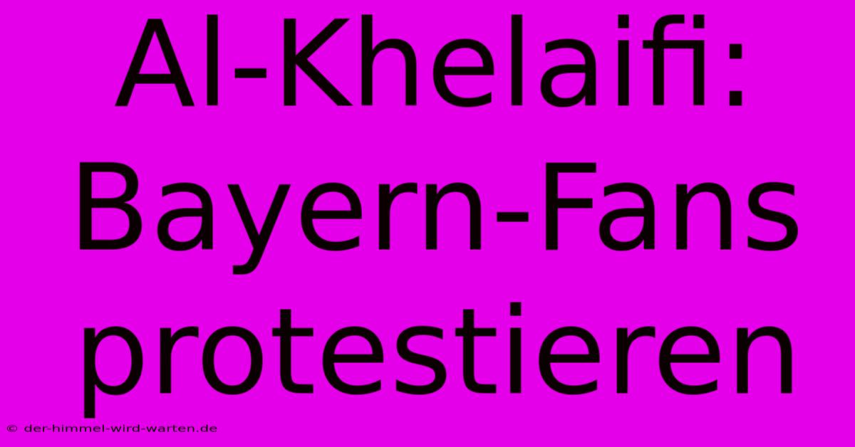 Al-Khelaifi: Bayern-Fans Protestieren