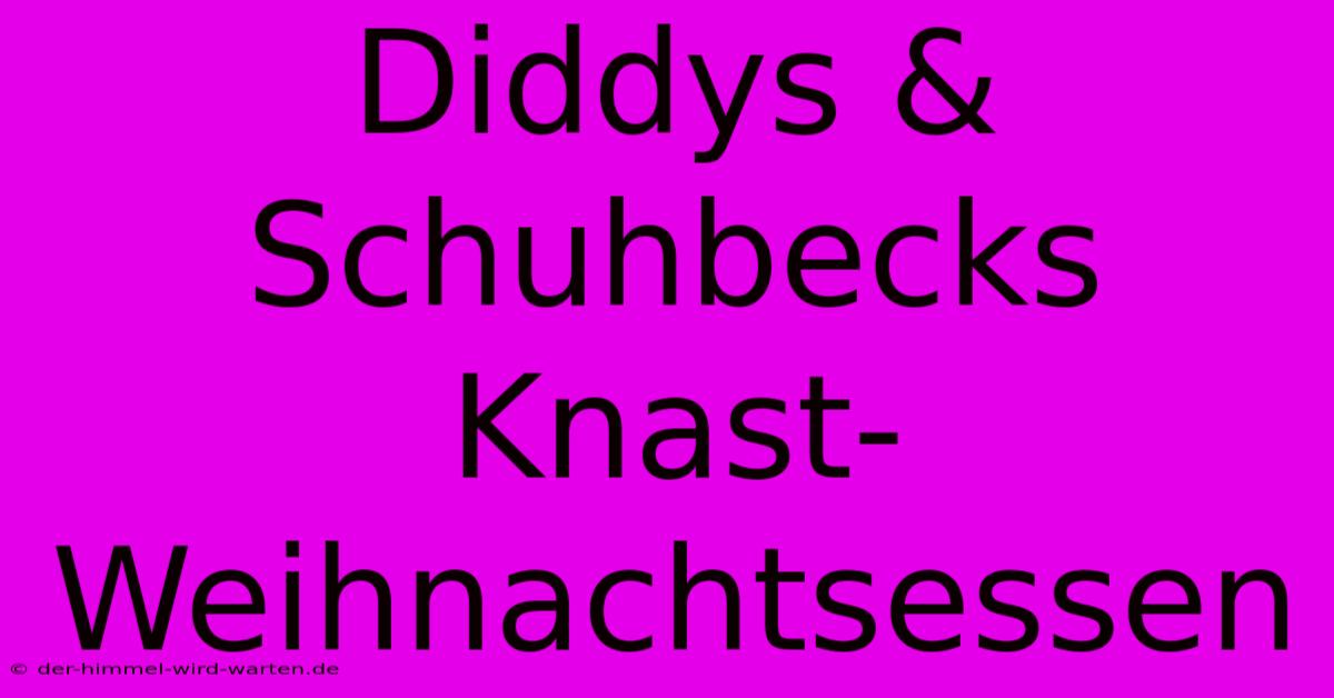 Diddys & Schuhbecks Knast-Weihnachtsessen