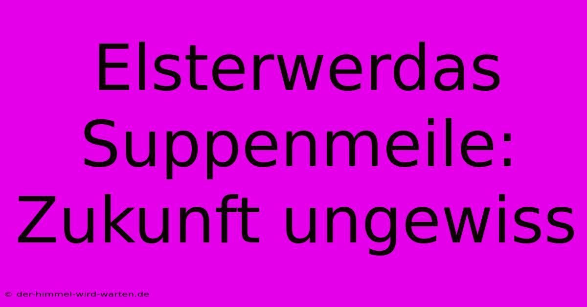 Elsterwerdas Suppenmeile: Zukunft Ungewiss