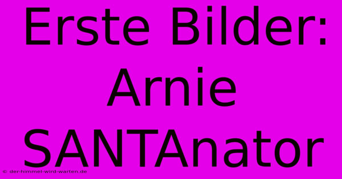 Erste Bilder: Arnie SANTAnator