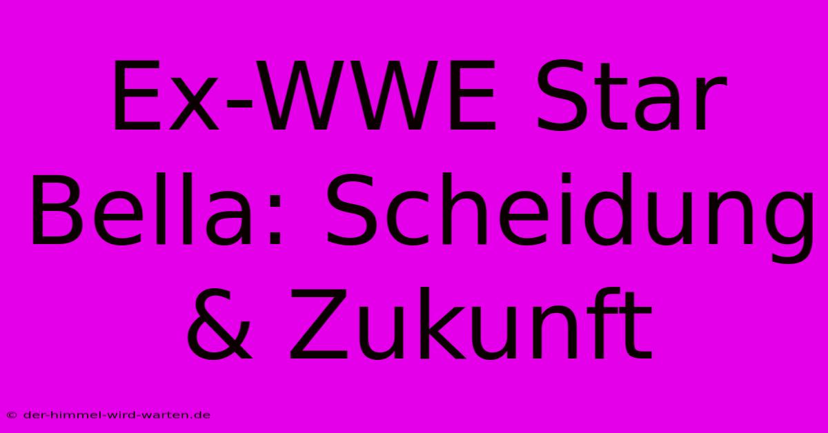 Ex-WWE Star Bella: Scheidung & Zukunft