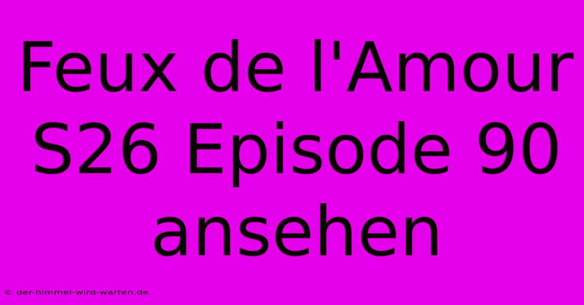 Feux De L'Amour S26 Episode 90 Ansehen