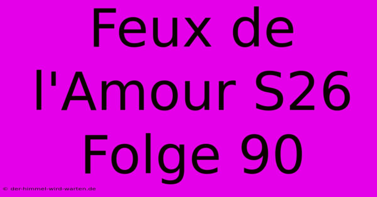 Feux De L'Amour S26 Folge 90