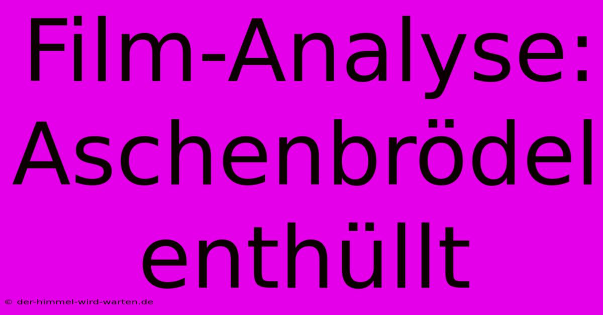 Film-Analyse:  Aschenbrödel Enthüllt