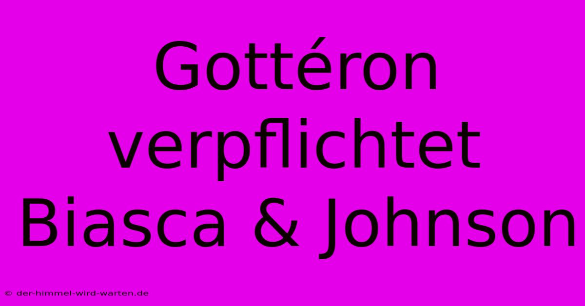 Gottéron Verpflichtet Biasca & Johnson