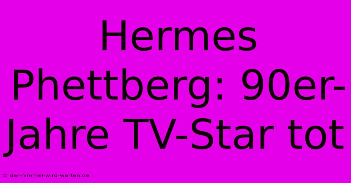 Hermes Phettberg: 90er-Jahre TV-Star Tot