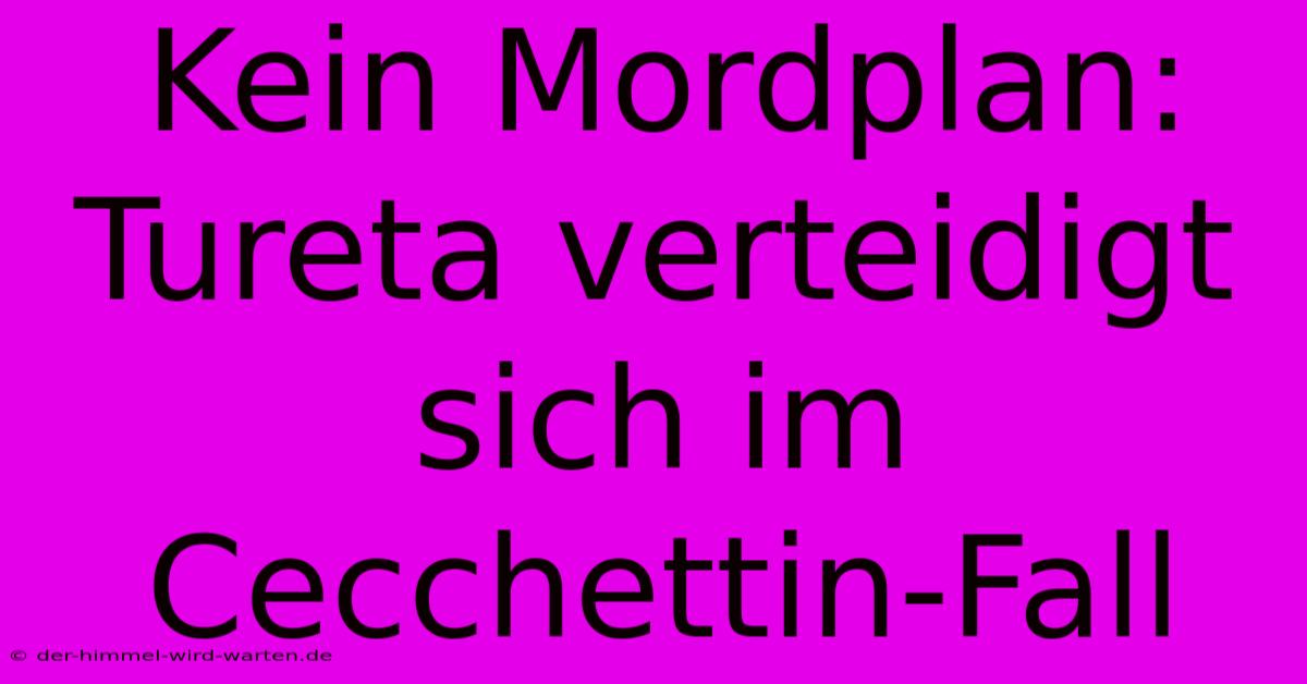 Kein Mordplan: Tureta Verteidigt Sich Im Cecchettin-Fall