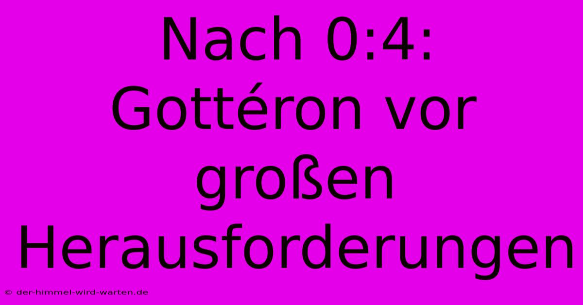 Nach 0:4:  Gottéron Vor Großen Herausforderungen