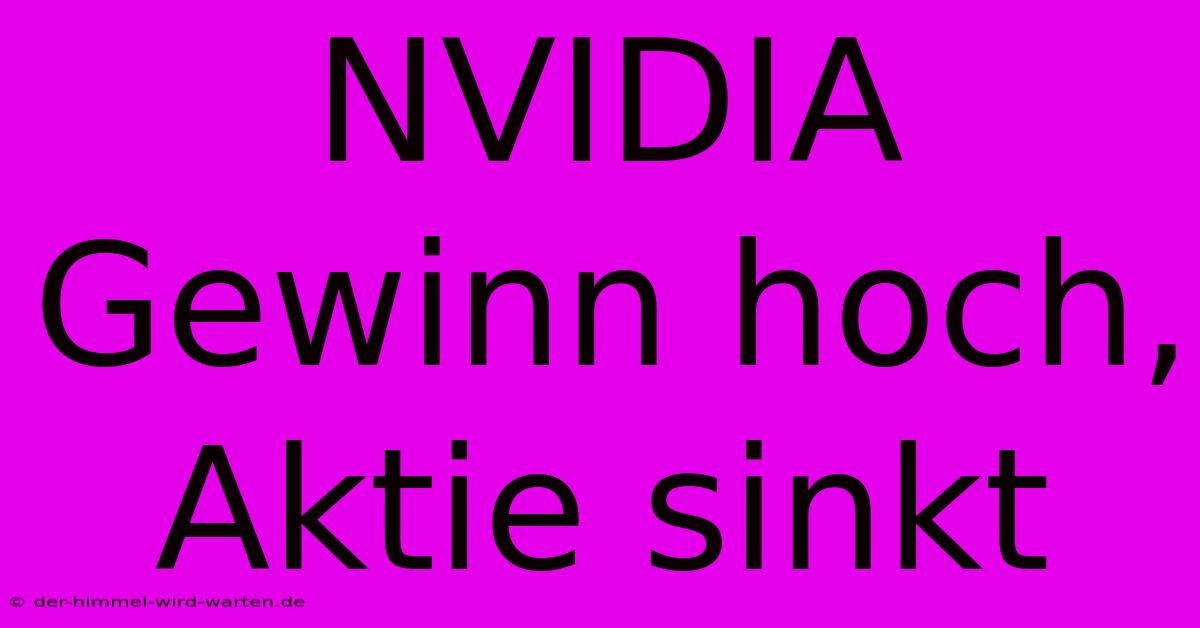 NVIDIA Gewinn Hoch, Aktie Sinkt