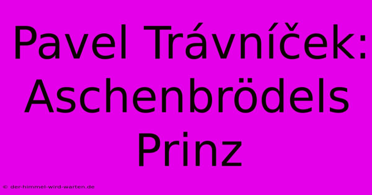 Pavel Trávníček: Aschenbrödels Prinz