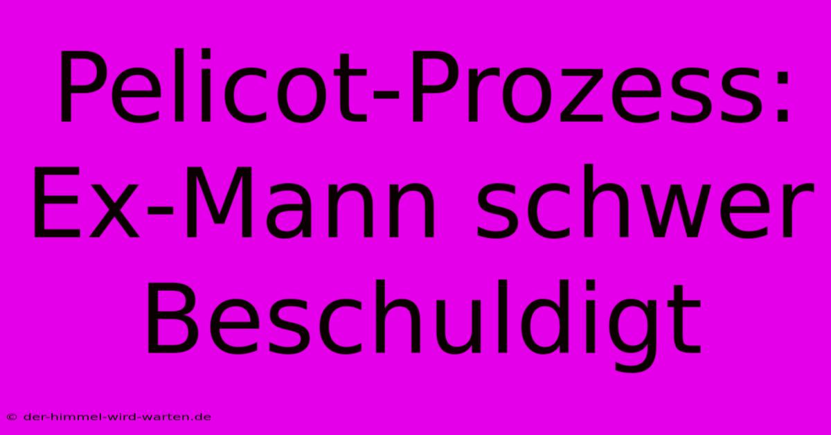 Pelicot-Prozess: Ex-Mann Schwer Beschuldigt