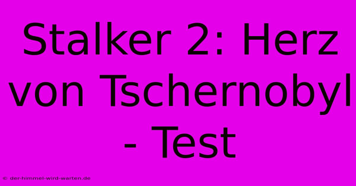 Stalker 2: Herz Von Tschernobyl - Test