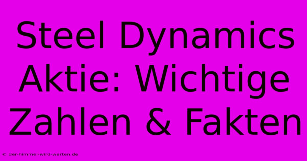 Steel Dynamics Aktie: Wichtige Zahlen & Fakten