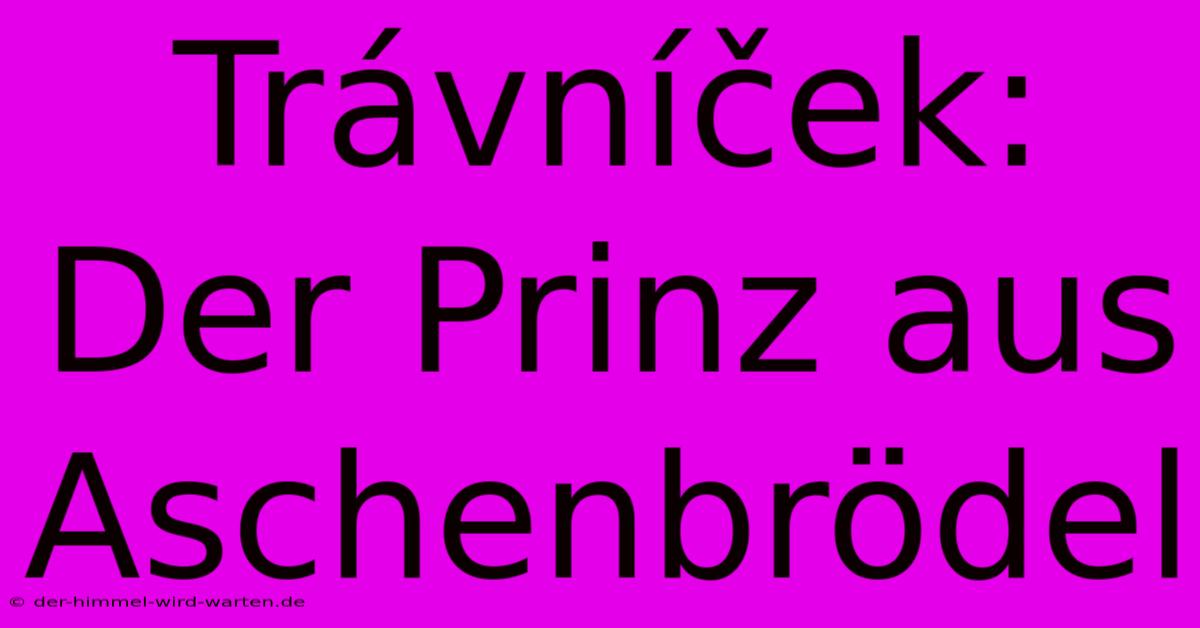 Trávníček: Der Prinz Aus Aschenbrödel